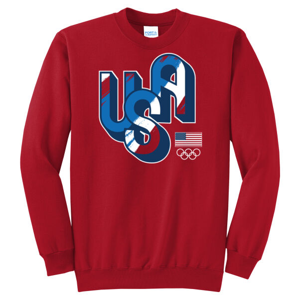 USA Tessa Janecke - Core Fleece Crewneck Sweatshirt Thumbnail