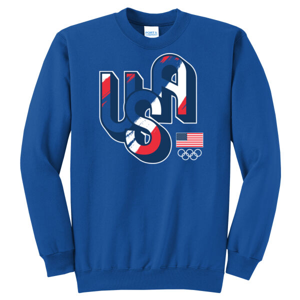 USA Tessa Janecke - Core Fleece Crewneck Sweatshirt Thumbnail
